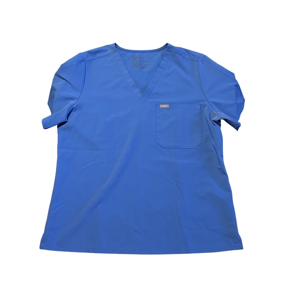 Figs Catarina One-Pocket Scrub Top CEIL BLUE Extra Large